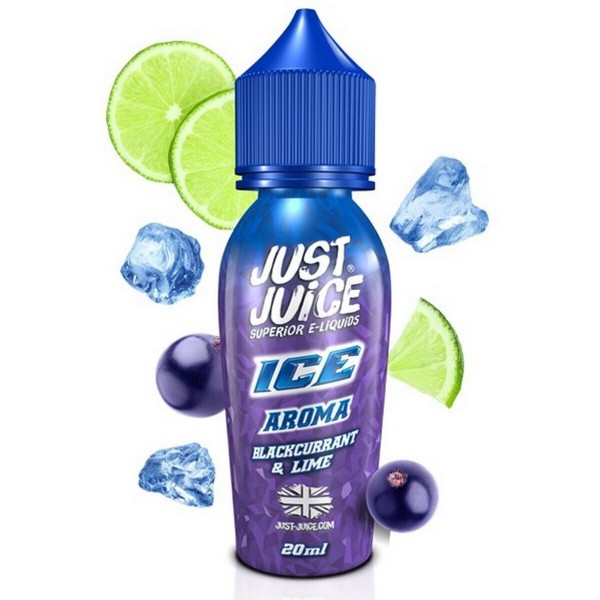 JUST JUICE ICE BLACKCURRANT & LIME FLAVOUR SHOT 60ML
